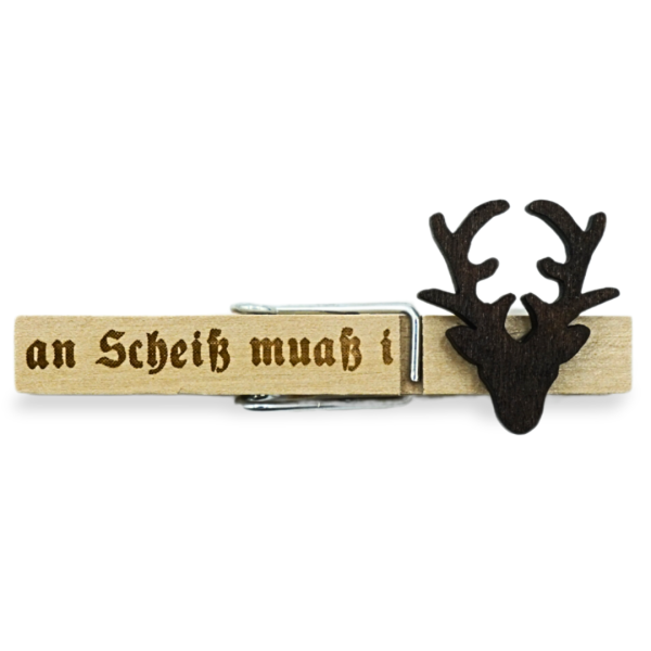 Witziges bayerisches Glupperl mit dem Spruch „An Scheiß muaß i“ – erhältlich bei Glubbal.shop